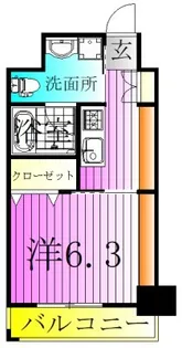 ラグゼナ北千住【10階】の間取り