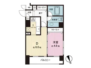 デュオ・スカーラ西新宿【3階】の間取り