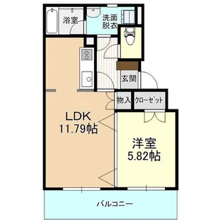 ドリームタウン三和B棟【3階】の間取り