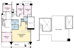 藤和高井戸東ホームズ【3階】の間取り
