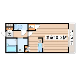 ガーデンハイツ【2階】の間取り