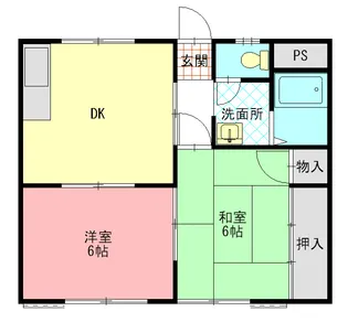 マノワール八雲A【1階】の間取り