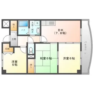 3DKの間取り画像