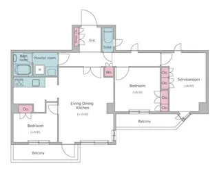 レジディア文京音羽【3階】の間取り