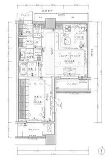 東京都渋谷区渋谷1【マンション】の間取り