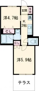 ワールドパレス学芸大学【1階】の間取り