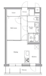 エルプレイス文京大塚【1階】の間取り