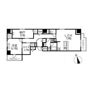 ラヴィール レジデンス【8階】の間取り