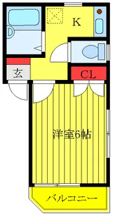 ハイブリッジ【1階】の間取り
