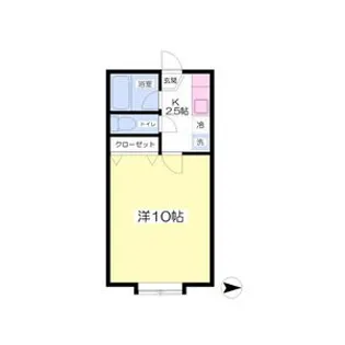 パーソナルハイツII【1階】の間取り