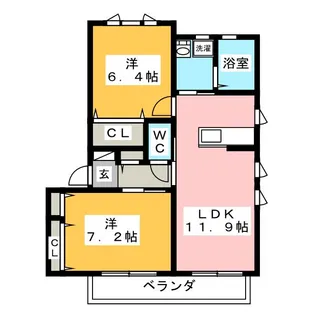 湘南アイランドA【1階】の間取り