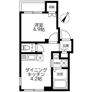 東京都台東区谷中3【マンション】の間取り