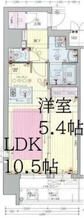 大阪府大阪市中央区松屋町【マンション】の間取り