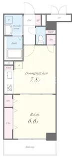 ル・クール碑文谷【2階】の間取り