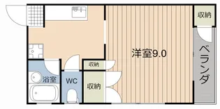 クリーンリブかすが【1階】の間取り