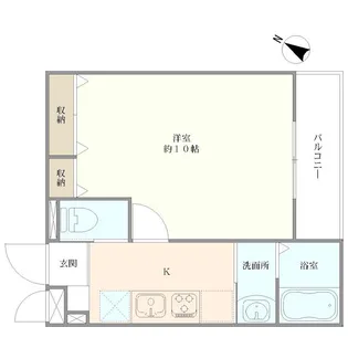 BUENA上所リバーサイド【1階】の間取り