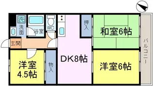 エレガンスヴィラ【3階】の間取り
