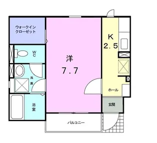 ブラン グリシーヌ【1階】の間取り
