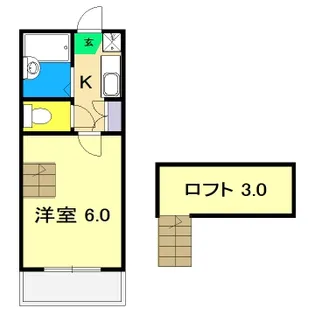 シンフォニィ (中水道)【1階】の間取り