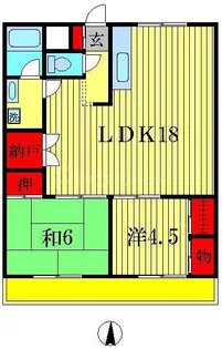 ビシクレッタ【3階】の間取り