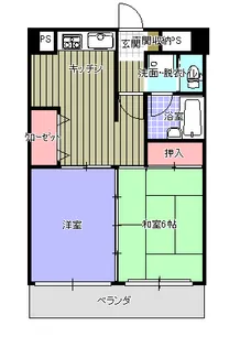 ライオンズマンション金沢香林坊【5階】の間取り