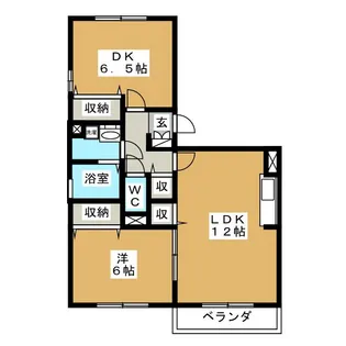 グランコスモ竹内【3階】の間取り