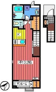 ベル フォンティーヌ【2階】の間取り