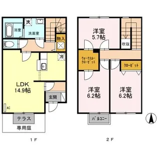 栃木県宇都宮市インターパーク3【一戸建】の間取り