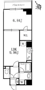 東京都中央区八丁堀2【マンション】の間取り