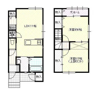 ファイン上飯野A棟【2階】の間取り