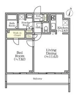 CREALpremier西馬込【4階】の間取り