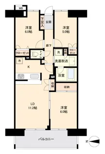 リーベスト東中山【9階】の間取り