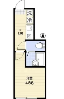 アイコート代々木【1階】の間取り