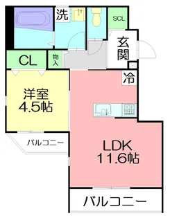 River Villege 茅ヶ崎中海岸【2階】の間取り