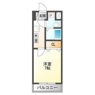 ノルデンハイムリバーサイド十三【8階】の間取り