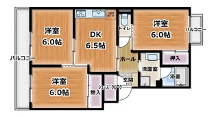 サンフラワーマンション【3階】の間取り