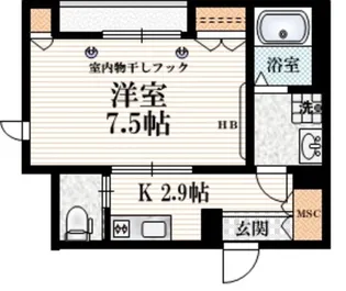 東京都渋谷区本町5【マンション】の間取り