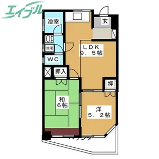 下田ビル【3階】の間取り