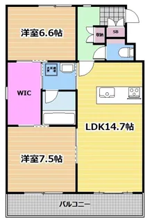 SUNNY・SIDE V【1階】の間取り