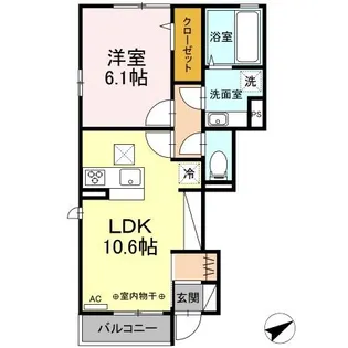 長野県長野市大字栗田【アパート】の間取り