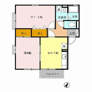 ボヌール【2階】の間取り