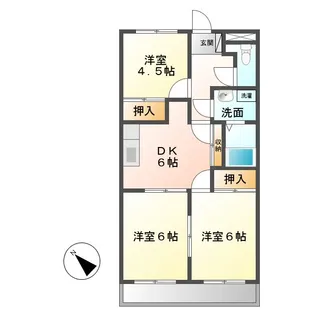 EAST BELL【2階】の間取り
