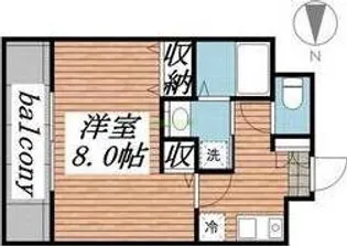 アブニール小田原【3階】の間取り