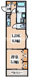 ラモーナ中野本町I【3階】の間取り