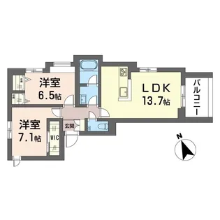 新築:WTB池袋【2階】の間取り