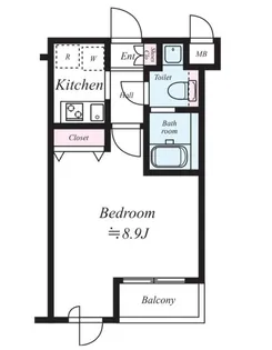 SIN-City哲学堂REV PREST【5階】の間取り