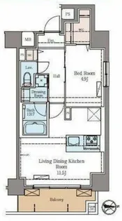 ラグゼナ秋葉原【7階】の間取り