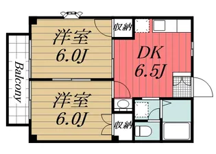 ピュアシャルム56【2階】の間取り