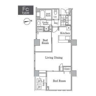 レジディア西小山【3階】の間取り