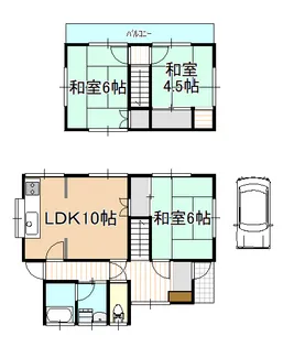 岡山県岡山市東区沼【一戸建】の間取り
